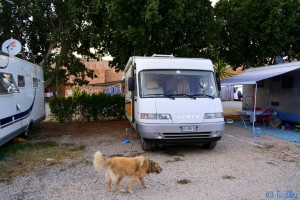 Parking in Camping Municipal Tiznit - Avenue Sidi Abderrahmane, Tiznit, Marokko – December 2015