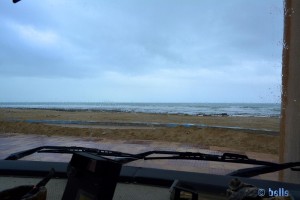 Rain in El Ouatia, Plage Tan Tan - Marokko