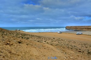 Parking at Oued Ma Fatma - Akhfennir, Tarfaya - Laâyoune-Sakia el Hamra – Marokko – January 2016