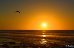 Sunset at the Route Tarfaya-Foum el Oued - Cercle de Laâyoune - Laâyoune-Sakia El Hamra – Marokko