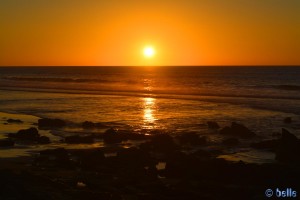 Sunset at the Route Tarfaya-Foum el Oued - Cercle de Laâyoune - Laâyoune-Sakia El Hamra – Marokko