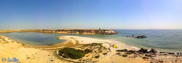 Dakhla – Marokko – ca. 10 Meter über dem Meeresspiegel – Panorama-Bild mit dem SmartPhone