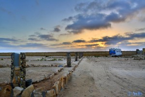 Parking in the Camping Villa Bens - Tarfaya - Laâyoune-Sakia el Hamra – Marokko – February 2016