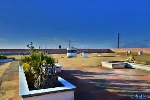 Parking in Camp Sahara Line - Boujdour - Laâyoune-Sakia El Hamra – Marokko – Februar 2016