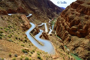 Gorges du Dadès, Marokko – Aussicht vom Hotel Timzzillite