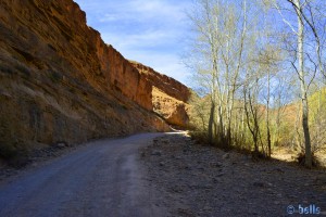 Nur noch Schotter! Hier drehen wir um - Gorges du Dadès, Marokko