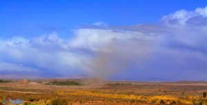 Sandwolke – Tornado - Windhose - Barrage Al Mansour Ad Dahbi – Marokko