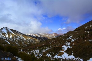 Kurz vor dem Pass Tizi-n-Tichka - N9 - Hoher Atlas - Marokko