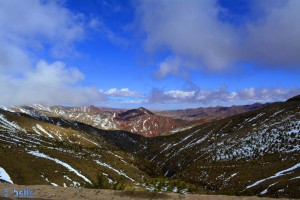 Kurz vor dem Pass Tizi-n-Tichka - N9 - Hoher Atlas - Marokko