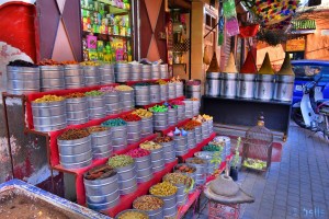Gewürze-Shop in den Souks von Marrakech – Marokko