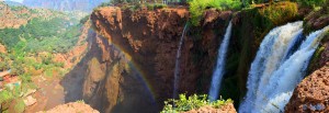 Regenbogen an den Ouzoud-Wasserfällen – Marokko