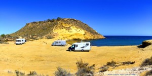 Parkint at Pulpí - Camino Playa de las Palmeras, 04648 Pulpí, Almería, Spanien – August 2016