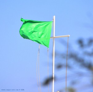 Grüne Flagge am Playa las Salinas – Spain