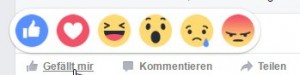 Facebook-Smilies seit geraumer Zeit ♥