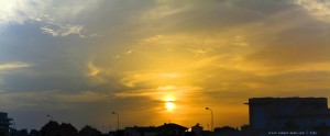 Sunset at Playa las Salinas – Spain – View from the Parking