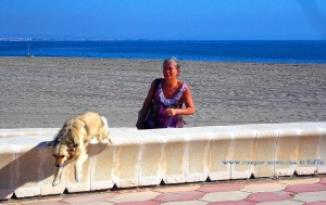 Nicol freut sich immer wie verrückt, wenn ich vom Strand zurück komme - Playa las Salinas – Spain
