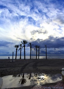 Hochformat-Panorama-Bild Playa las Salinas – Spain