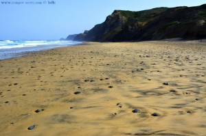 Faszinierende Muster im Sand - Praia da Cordoama - Vila do Bispo – Portugal