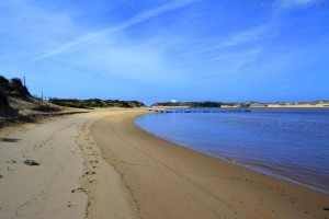 Steg am Río Mira – Portugal