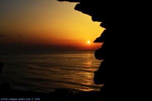 Sunset at Largo da Praia da Aguda – Portugal