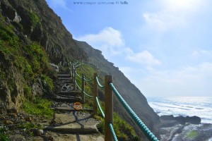 250 Stufen zum Strand - Praia da Aguda – Portugal