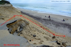 Der Zugang zum Strand - Praia de São Pedro de Maceda – Portugal