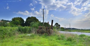 Antikes an der Repsol-Tankstelle in Afife – Portugal