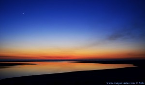 Sunset at Praia de Afife – mit Sichelmond – Portugal