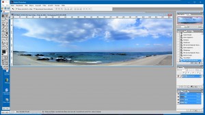 Panorama-Bild nach der Korrektur mit PhotoShop