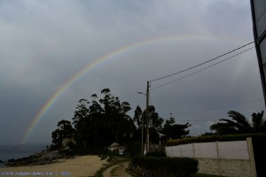 Rainbow at Playa de Mourisca – Spain