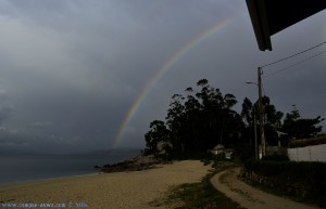 Rainbow at Playa de Mourisca – Spain