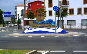 Interessanter Kreisverkehr in Colindres - Spain