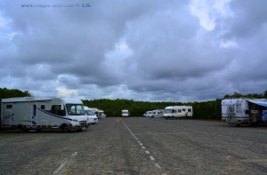 Parking in Area Sosta Camper Municipal – Ondres - France - June 2017