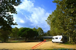 Parking at the Stadion of Tordera - Carrer Estacio, 08490 Tordera, Barcelona, Spanien