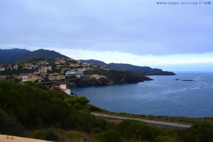 Der letzte Ort vor dem Grenzübergang „Coll dels Belitres“ - Cerbère – France