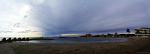 Parking at Cunit Playa - Passeig Marítim, 109, 43881 Cunit, Tarragona, Spanien – November 2017