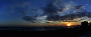 Panorama-Bild - Sunset at Cunit Playa – Spain