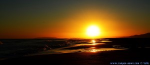 Sunset at Platja de l'Eucaliptus – Spain