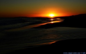 Sunset at Platja de l'Eucaliptus – Spain