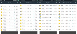 Wetter-App-Prognosen