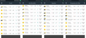 Wetter-App-Prognosen