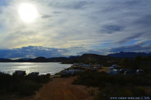 Parking in Pulpí - Camino Playa de las Palmeras, 04648 Pulpí, Almería, Spanien - February 2018