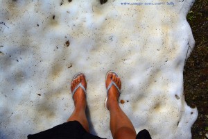 Mit Flip Flops im Schnee - Peveragno – Italy