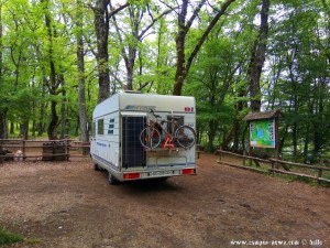 Parking at Lago di Vico, 01032 Ronciglione VT - Italy- May 2018