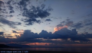 My View today – Sunrise at Portofino Beach – Greece