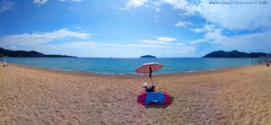 Mein Strandplatz vor den Inseln Xifios und Xeronisi vor Néa Iraklítsa – Greece