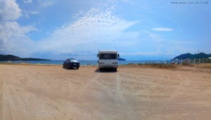 Parking at the Beach - Makedonias 46 - Nea Iraklitsa-Saranta - Kavala - Pangeo 640 07 Eastern Macedonien and Thrace - Greece - June 2018
