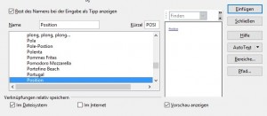 Auto Text Funktion bei OpenOffice Writer