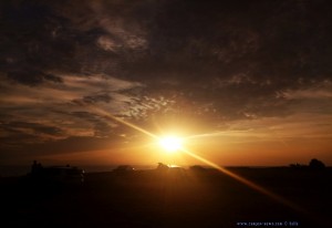 Sunset in Ikismos Lefkes – Greece