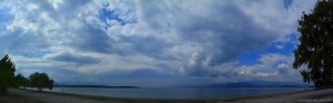 Dicke fette Wolken am Kavos Beach – Greece